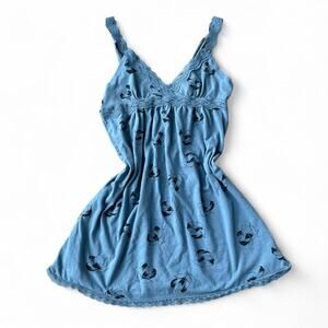 Vintage Gap Blue Lace Babydoll Blouse – Size S